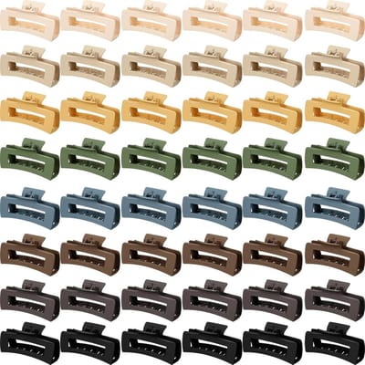Grote Haarclips Set (48 Stuks) - Sterke Klauwclips voor Dik en Lang Haar - Antislip & Veelkleurig