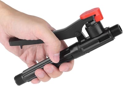 Sproeihandvat - Drukspuitgreep - Tuinonderhoud - Ergonomisch ontwerp - 19 cm lengte - Zwart rood
