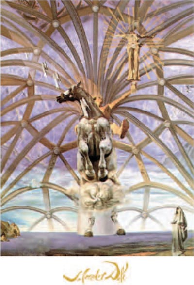 Salvador Dalì - Santiago El Grande - Kunstposter - 60x80 cm