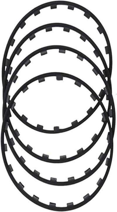 Velgenbeschermers Set - Velgrandring Aluminium - Bescherming Velgen - Hard Nylon Materiaal - 4 Stuks - Zwart