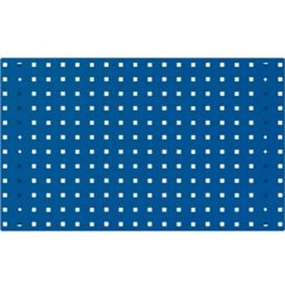 Bodempaneel Perfo 750, gatgrootte 9,2 x 9,2 mm, B 750 x D 13 x H 457 mm, gepoedercoat plaatstaal, gentiaanblauw RAL 5010