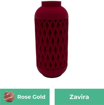 Zavira moderne vaas – Decoratieve vaas - Rose Gold - 3d geprinte vaas – geschikt voor droogbloemen - 20CM