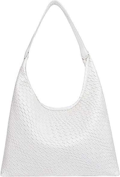 Dames Woven Tote Bag met Handvat, Waterdichte Shopper voor Werk en Vrije Tijd, Stijlvolle Handtas voor Reizen en Dagelijks Gebruik