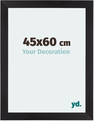 Your Decoration - Puzzellijst 45x60 cm - Zwart Houtnerf - Puzzellijst 500-1000 stukjes - MDF Fotolijst - Mura