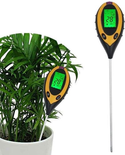 PH meter 4 in 1 - Grondmeter - Temperatuurmeter - Lichtmeter - Vochtmeter - Zuurtegraad - Planten - Tuin - Digitaal - Buitenthermometer - PH meter