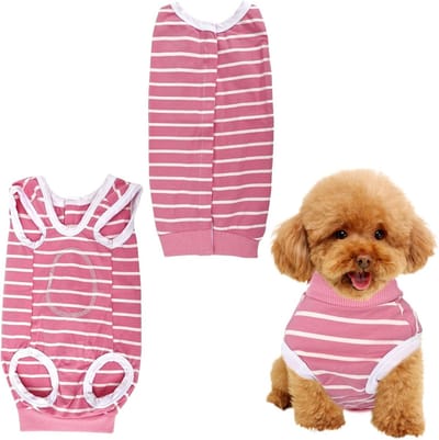 Herstelpak voor honden na operatie, beschermend en comfortabel, voorkomt lekkages, zachte stof, maat M