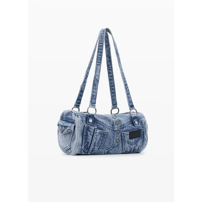 Desigual schoudertas Jackdenim Hagi Shoulder Bag Denim Raw blauw
