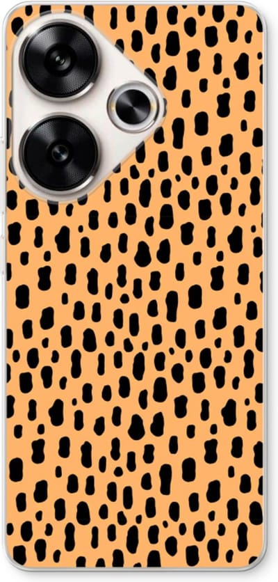 Case Company® - Hoesje geschikt voor Xiaomi Poco F6 hoesje - Panter - Soft Cover Telefoonhoesje - Bescherming aan alle Kanten en Schermrand