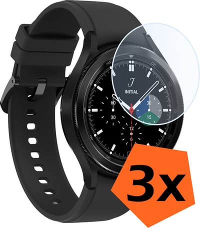 Screenprotector - Geschikt voor Samsung Galaxy Watch 4 Classic 42 mm Screenprotector Bescherm Glas - Screen Protector Geschikt voor Samsung Watch 4 Classic (42 mm) Screenprotector Tempered Glass - 3 PACK
