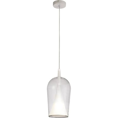 Mantra Iluminación Hanglamp Elsa, 1-lamp, Ø 17 cm, glas, transparant