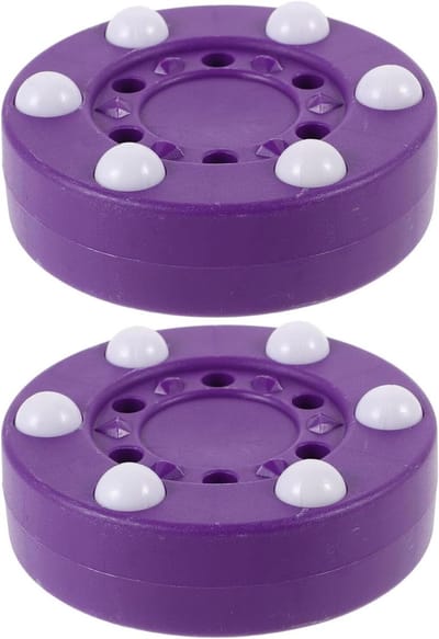 Straathockey Puck - Rolhockey Oefenpuck - Soepel Trainen - Six Bead Glide System - 7.8 x 7.8 x 3.3 cm