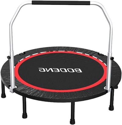 Opvouwbare Trampoline - Fitness Rebounder - Cardio Training - Stil Ontwerp - 40 inch - Zwart