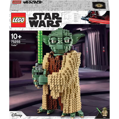 LEGO 75255 Star Wars Yoda Bouwset, Verzamelmodel met Displaystandaard, The Attack of the Clones Collectie