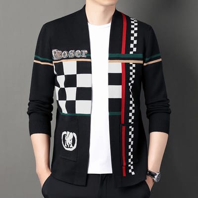 Heren Herfst Heren Gebreid Vest Cardigan Mode Casual Koreaanse Stijl Jong Heren Trui Trendy Jas XXL