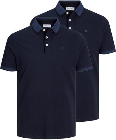 Jack & Jones Heren poloshirt 2 pack Paulos - Slim Fit