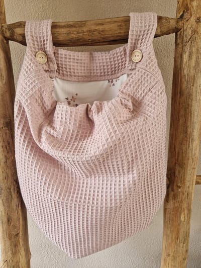 Boxzak baby Roze - Bloesem – opbergzak box – box organizer – 40x50 cm – handgemaakt – babykamer accessoire Baby Creaties