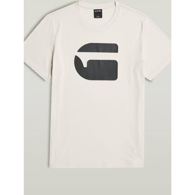 G-Star Logo Slim R T S/s Whitebait Taglia: L | Magliette basic Outlet | Uomo | Bianco
