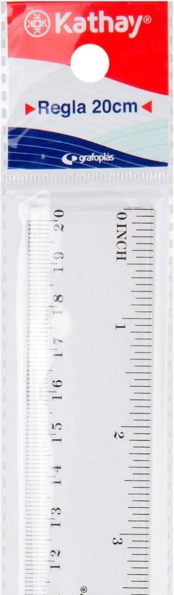 SnelShoppen - Plastic Liniaal 20 cm Transparant, Perfect voor Schoolgebruik, Ruler, Meetlat, Schoolmateriaal, Studeren, Notities, Kantoorbenodigdheden