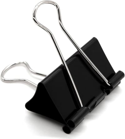 QTTVBTNA -Foldback Clips 10 stuks Grote 51mm Clips Paperclips Klemmen Multifunctionele Clips Super Extra Grote Bulldog Clips (Zwart)