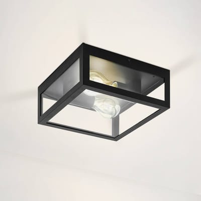 EGLO Amezola Plafond- en Wandlamp - E27 - 29 cm - Zwart