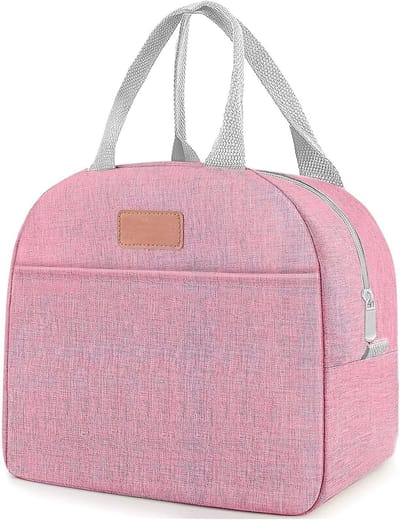Koeltas - Lunchbox tas - Verse maaltijden bewaren - Opvouwbaar design - Ruim hoofdvak - Roze