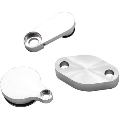 Kit de plaques de blocage de bloc-vanne d'évaporation LS Bouchon de solénoïde de purge Admission Échappement 5.3 6.0 LM7 argenté