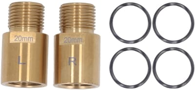 Dailygoods- Fiets Pedaal Extender 20mm - Stalen Extenders - Universele Compatibiliteit - Eenvoudige Installatie - 2 Stuks - Duurzaam en Betrouwbaar - Pedaalverlenging