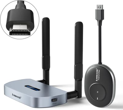 Lemorele Q5R1 - HDMI naar HDMI - Draadloze HDMI Video/Audio Zender en Ontvanger - 1080P HDMI Extender Kit - Presentatie Set - 50m Bereik