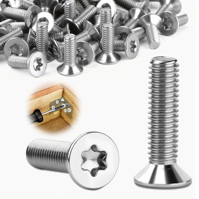 Dailygoods - Mbsomnus M4 x 25 mm verzonken kopschroeven, 30 stuks, verzonken schroeven, torx-roestvrij staal 304, binnenzeskantschroef voor hout, woonmeubels, metaalbewerking