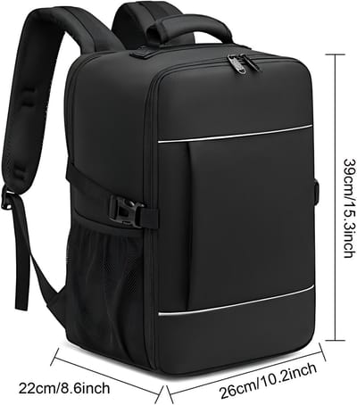 CarryQuest® - Reisrugzak - Laptop tot 15,6 inch + Slimme organisatie - Oxford polyester - Blauw
