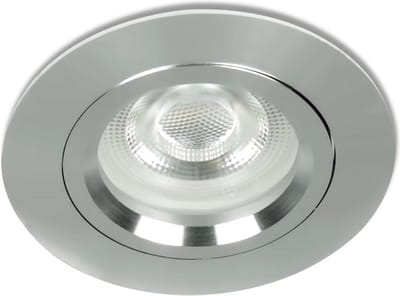 LED Mini inbouwspot Diecho -Rond Chrome -Warm Wit -Dimbaar -3.6W -Star Trading LED