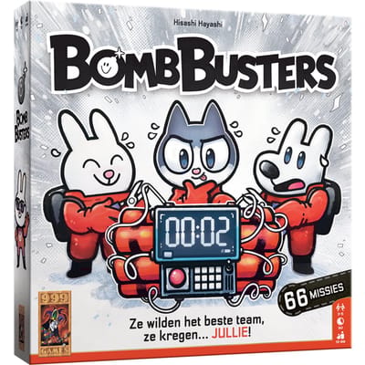 999 Games - Bomb Busters - Coöperatief Bordspel - Winnaar Spiel des Jahres 2025/Speelgoed van het jaar 2025 en de Gouden Ludo!- Werk samen en maak de bom onschadelijk - Tik tak, tik tak...