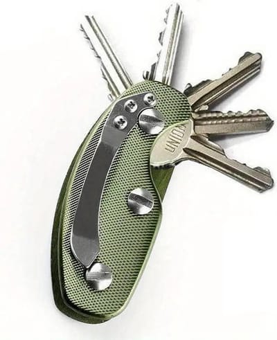 Sleutel Organizer I Sleutelhouder I Sleutelmapje I Sleutelopberger I Sleutelbeursje I 2-6 Sleutels I Aluminium/RVS I Groen