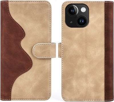 Cityhoesje-Geschikt voor iPhone 15 hoesje - Bookcase - Boekmodel Lederlook