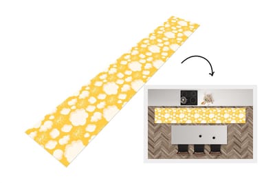 Keukenloper - Loper keuken - Popcorn - Quotes - Patronen - Pop - 300x50 cm - Keukenloper vinyl