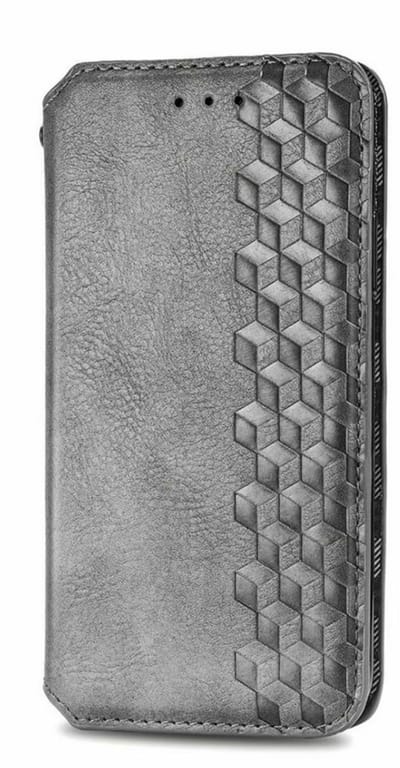 Hoesje geschikt voor Samsung Galaxy A26 - Bookcase - Pasjeshouder - Portemonnee - Diamantpatroon - Kunstleer - Grijs