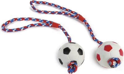 Beeztees Sponzenbal aan Koord - Hondenspeelgoed - 30x6x6 cm