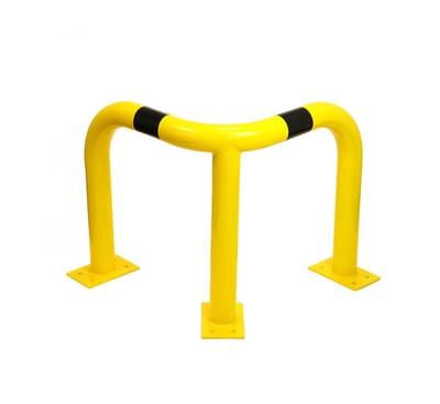 Hoekbeschermbeugel staal – geel/zwart – voor magazijnbeveiliging - Geel & Zwart - x x 350 mm- - Steel - 3,2 mm - Voor binnen & buiten