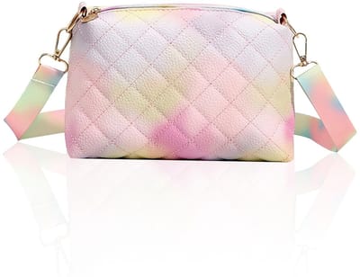 Allecto - Mini Crossbody Tas - Schoudertas voor Meisjes - Schattige Regenboog Handtas - Roze - Kindertas - Perfect voor Verjaardags Cadeau - Inclus...