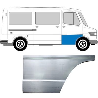 Reparatiepaneel voordeur hoge voor Mercedes T1 207-410 1977-1995 / Rechts