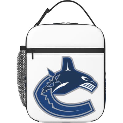 Paling Hockey Vancouver Canucks Merchandise Geïsoleerde Lunchtas voor Vrouwen Kinderen Draagbare Voedseldozen Thermische Lunchbox Tote One Size
