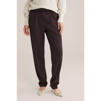 WE Fashion Trouser Dark Brown Taglia: 44 | Pantaloni da completo Outlet | Donna | Marrone