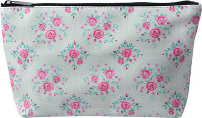 Juleeze Toilettas Dames 26x6x16 cm Groen Roze Kunststof Roosjes