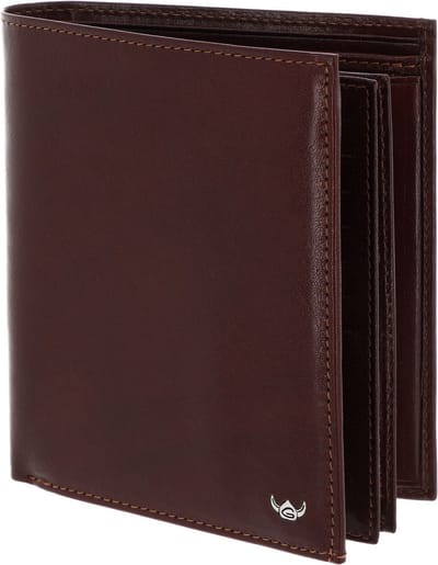 Golden Head Leren portemonnee Colorado RFID Protect Kombischeintasche 1231 Tabacco bruine