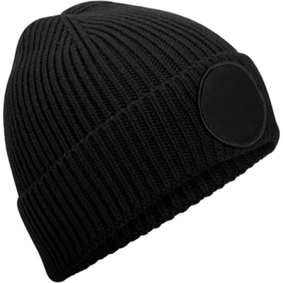 Beechfield Circulaire Patch Beanie (Zwart)