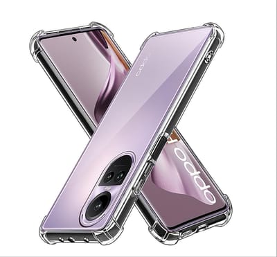 Anti shock Siliconen met Camera/Lens Bescherming Hoesje - Geschikt voor OPPO Reno 10 & OPPO Reno 10 Pro - Extra sterke hoeken back cover - Transparant
