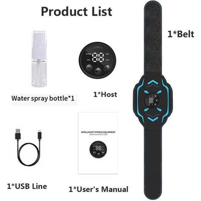 Elektrische afslankgordel EMS Massage Fitness Spierstimulator Buikspiertrainer Afvallen Vibrerende Fitness Massager Apparatuur black