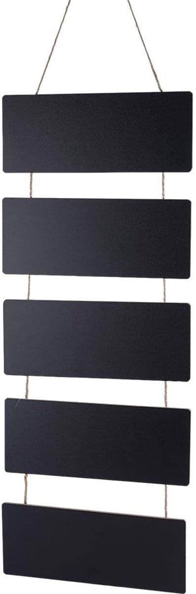 Dailygoods- Schoolbord Dubbelzijdig - Krijtbord Houten - Hangend Krijtbord - Prikbord - Decoratie Bruiloft - Afmetingen 1015 mm