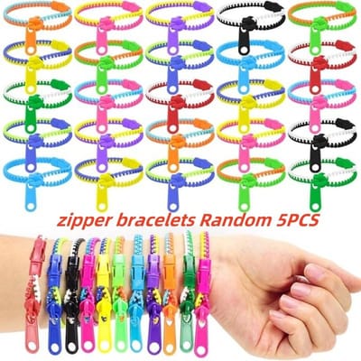 Vriendschap Rits Fidget Armbanden Kinderen Sensorisch Speelgoed Fidgets Vriendschap Speel Armbanden voor Klaslokaal Beloningen Verjaardag blue