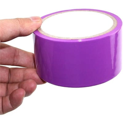 10M Ruban de bondage PVC Ruban adhésif invisible Adsorption électrostatique statique Ruban adhésif Toile Contraintes de bondage Accessoires d'entraînement violet